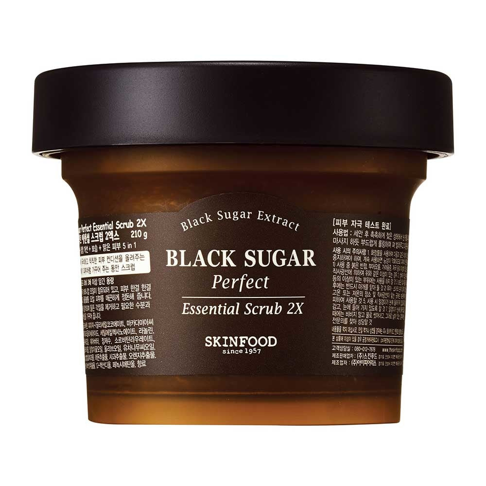 Skinfood Gommage-Masque au Sucre Noir 2-en-1 « Perfect Essential 2X » —  (1 pot de 210gr)