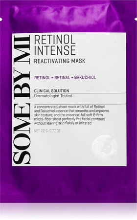 Some By Mi Masque Tissu Anti-Âge Rétinol + Bakuchiol « Intense Reactivating »