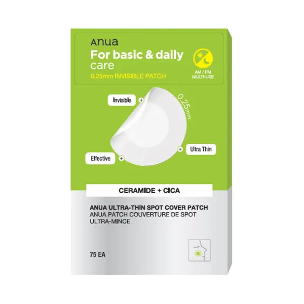 Anua Patchs Anti-Imperfections Ultra-Fins (2 tailles) — 75 patchs